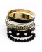 Black Gold Stud Bangle